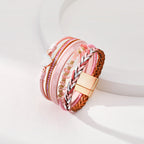 Heart Briaded Multi-Layer Magnetic Bracelet B4064 - view 3