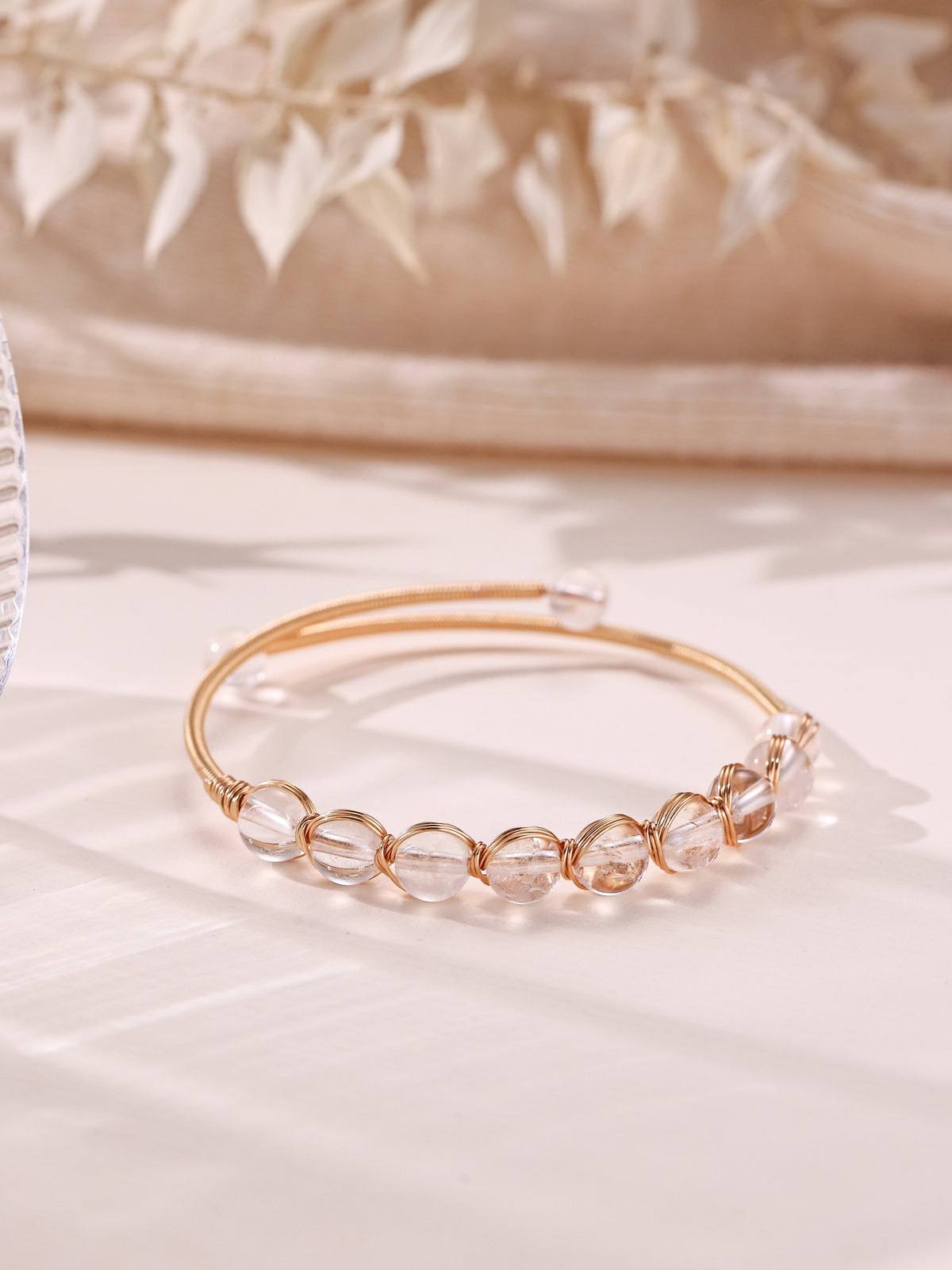 Natural Stone Wrap Cuff Bracelet B4078 - view 6