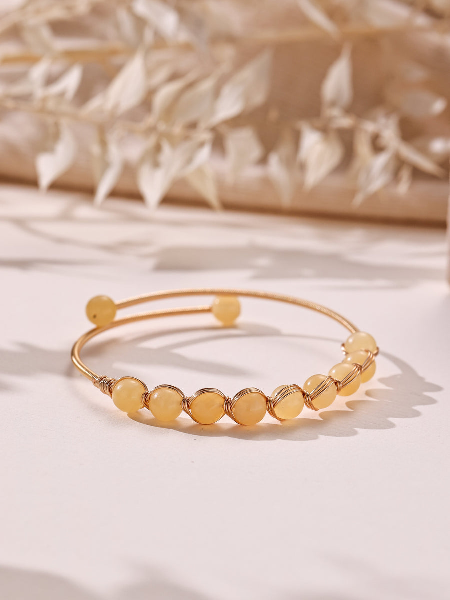 Natural Stone Wrap Cuff Bracelet B4078