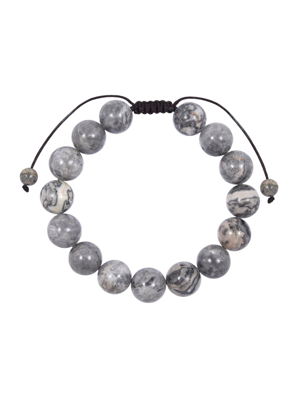 Atlas Jasper Stone Braided Bracelet B4129-12MM