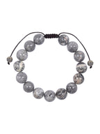 Atlas Jasper Stone Braided Bracelet B4129-12MM