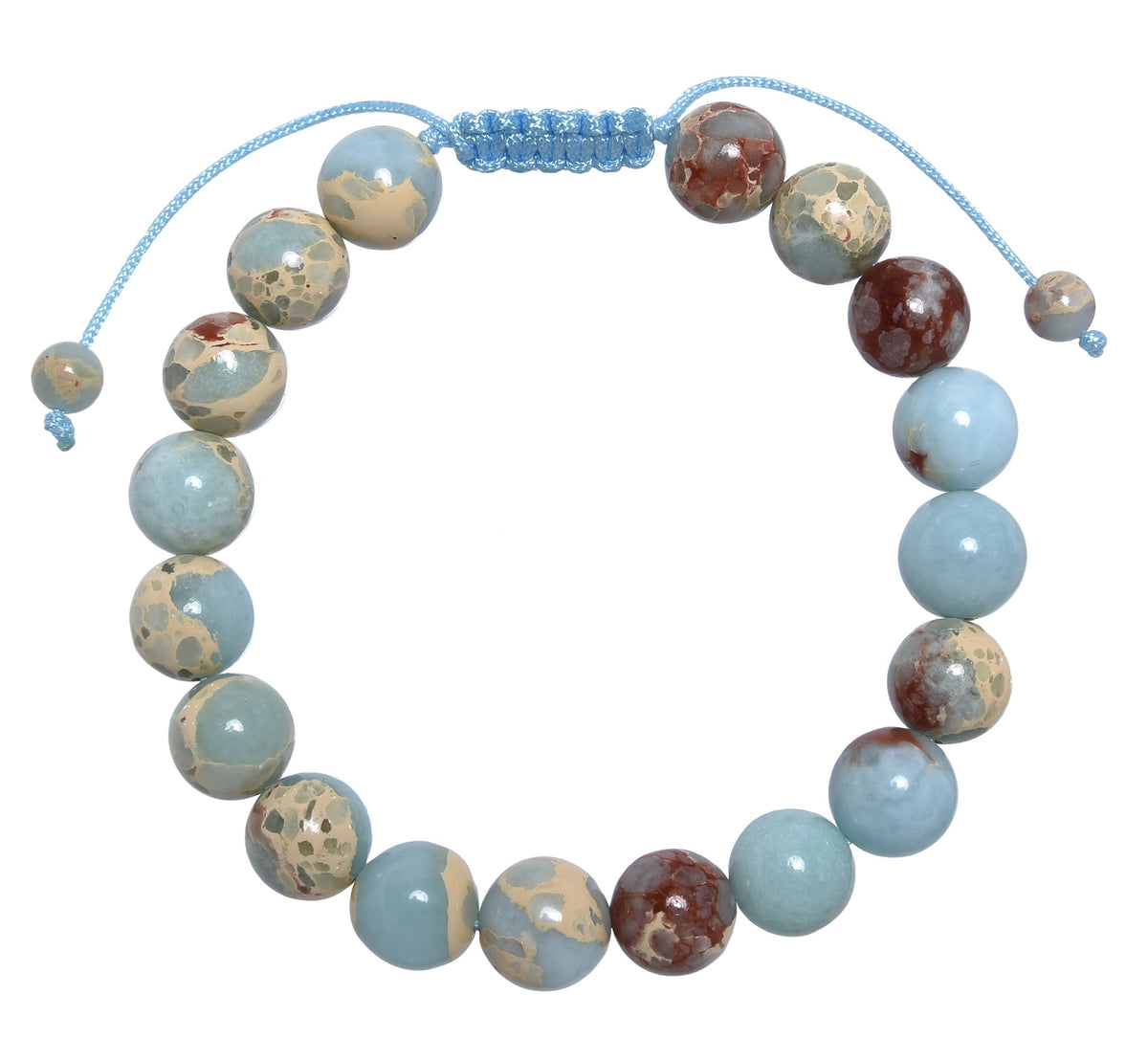 Shoushan Stone Braided Bracelet B4152-10MM