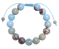 Shoushan Stone Braided Bracelet B4152-12MM