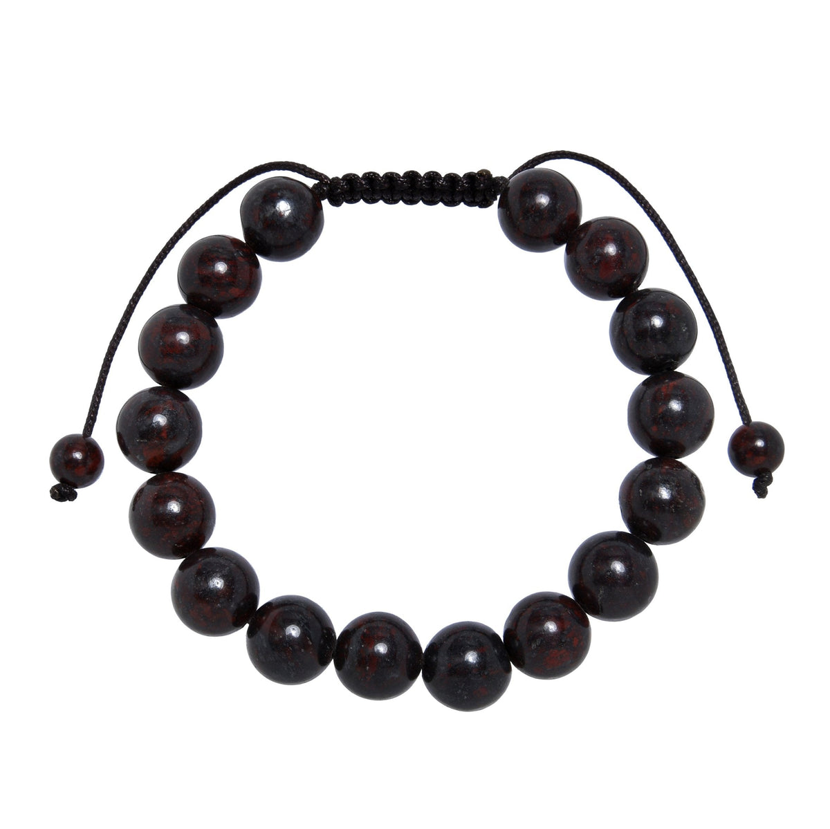 Brecciated Jasper Stone Braided Bracelet B4154-10MM