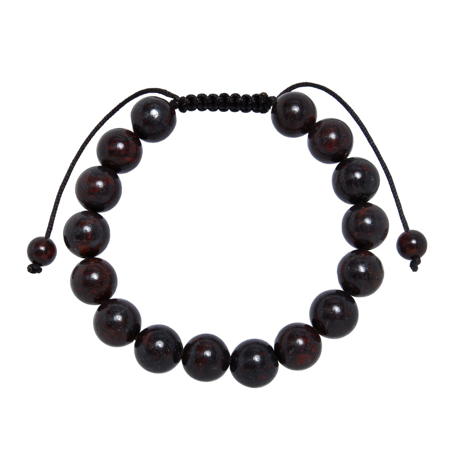 Brecciated Jasper Stone Braided Bracelet B4154-10MM