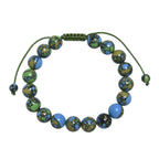 Tricolor Emperor Jasper Braided Bracelet B4165-12MM - view 2
