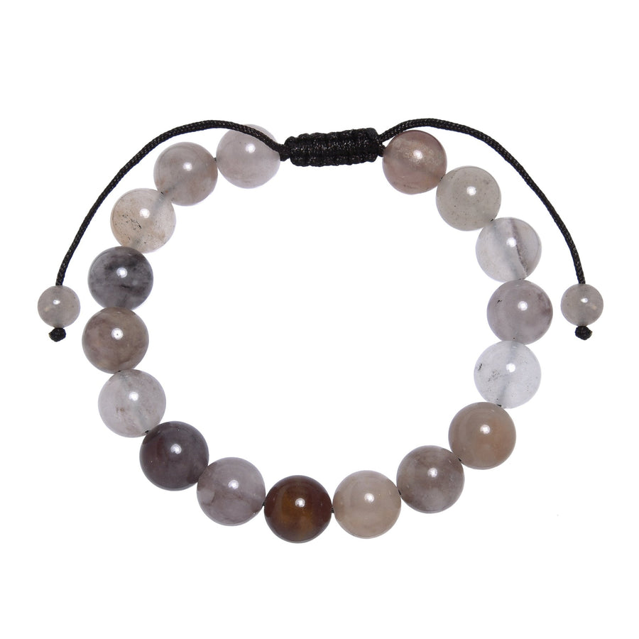 Violet Jasper Stone Braided Bracelet B4182-10MM