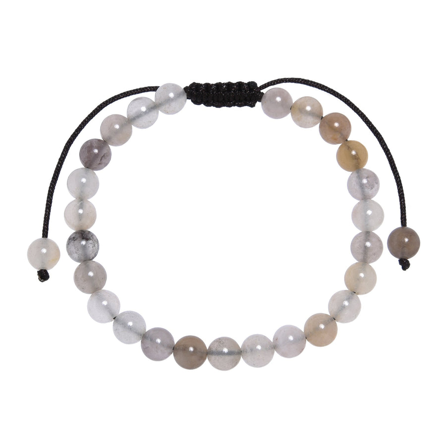 Violet Jasper Stone Braided Bracelet B4182-6MM