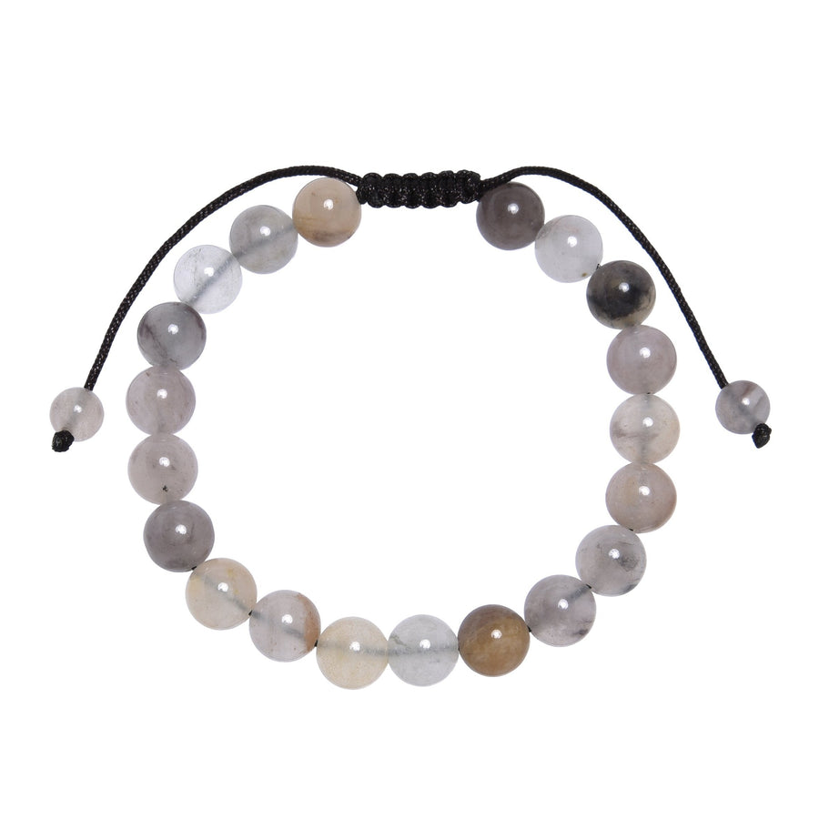 Violet Jasper Stone Braided Bracelet B4182-8MM