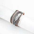 Feather Multilayer Leather Magnetic Bracelet B4189 - view 15