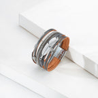 Feather Multilayer Leather Magnetic Bracelet B4189 - view 13