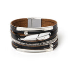 Feather Multilayer Leather Magnetic Bracelet B4189 - view 18
