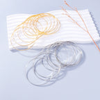 Stylish Set of 10 Gold Bangle Bracelets B4196-SET