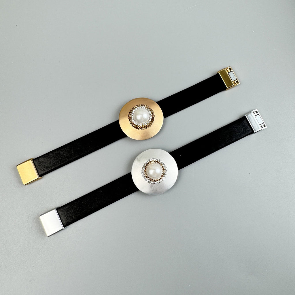 Geometric Leather Snap Bracelet B4234 - view 13