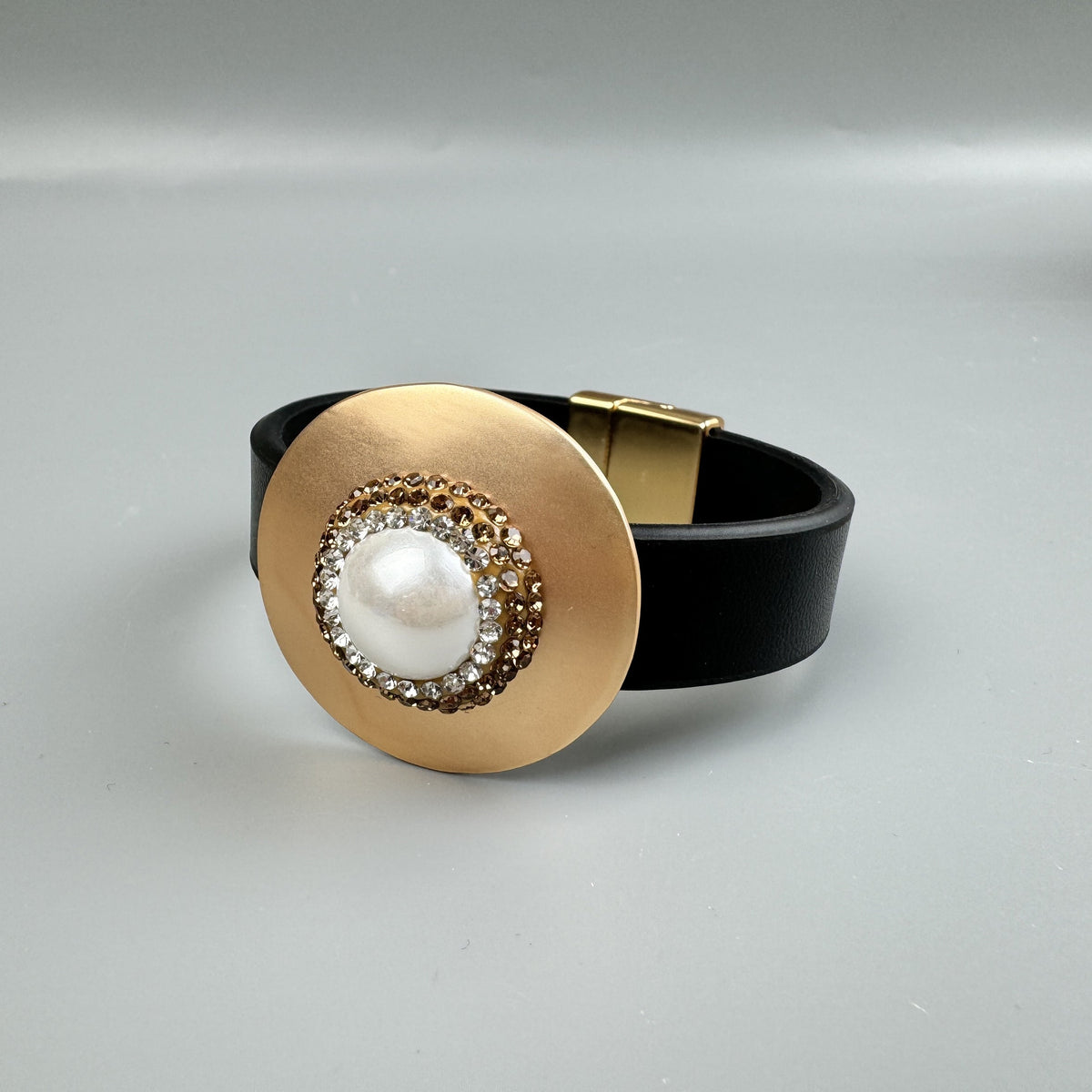 Geometric Leather Snap Bracelet B4234 - view 3