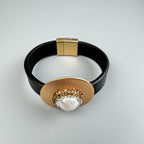 Geometric Leather Snap Bracelet B4234 - view 11