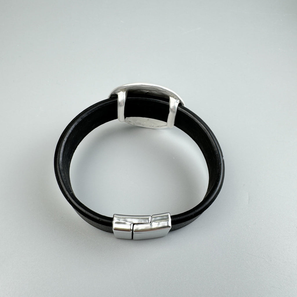 Geometric Leather Snap Bracelet B4234 - view 9