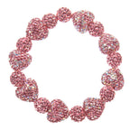 Heart Bead Rhinestone Bracelet B4259 - view 2