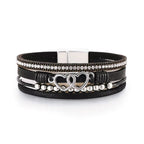 Heart-Shaped Leatherette Magnetic Bracelet B4289 - view 4
