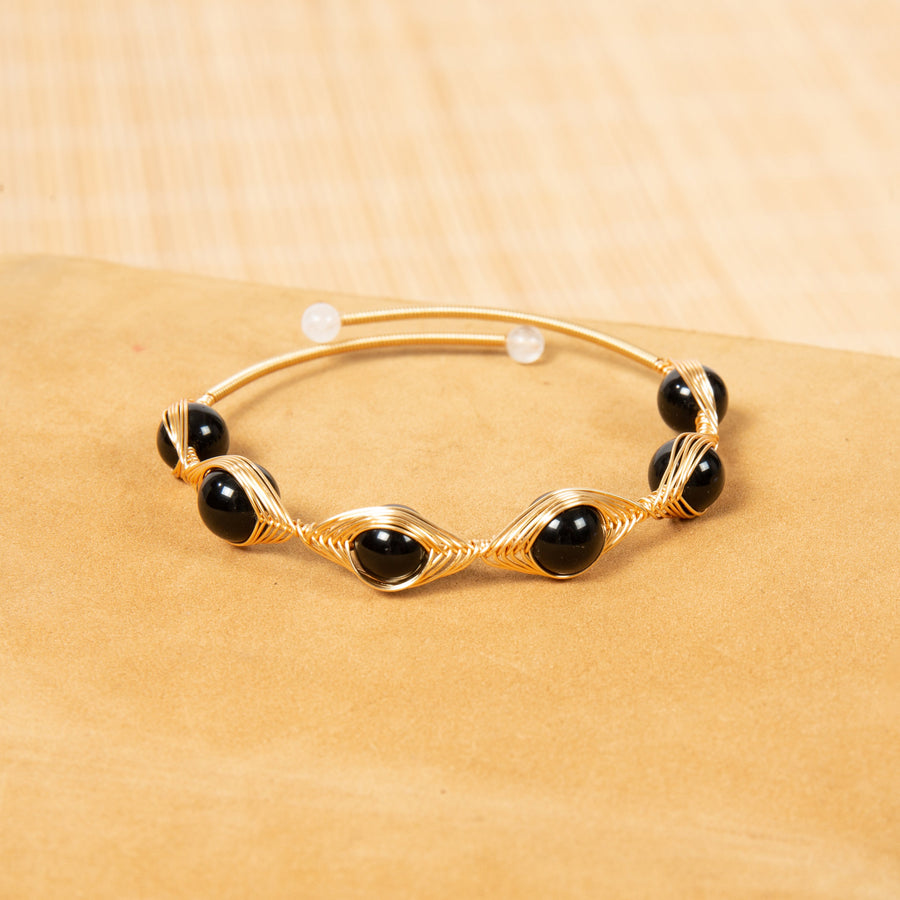 Mixed-Stone Copper Handmade Bracelet B4333