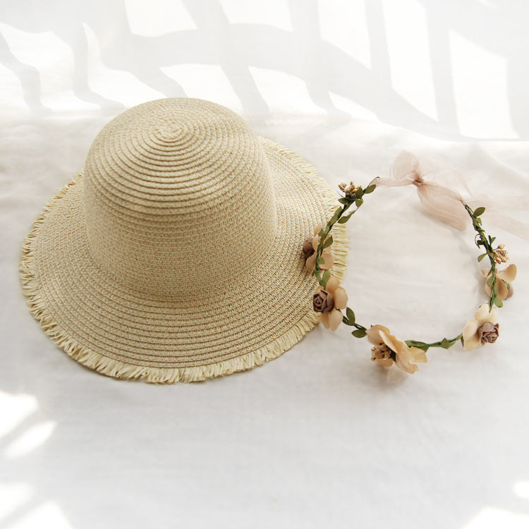 Summer Beach Flower Straw Hats  C0118