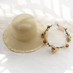 Summer Beach Flower Straw Hats  C0118
