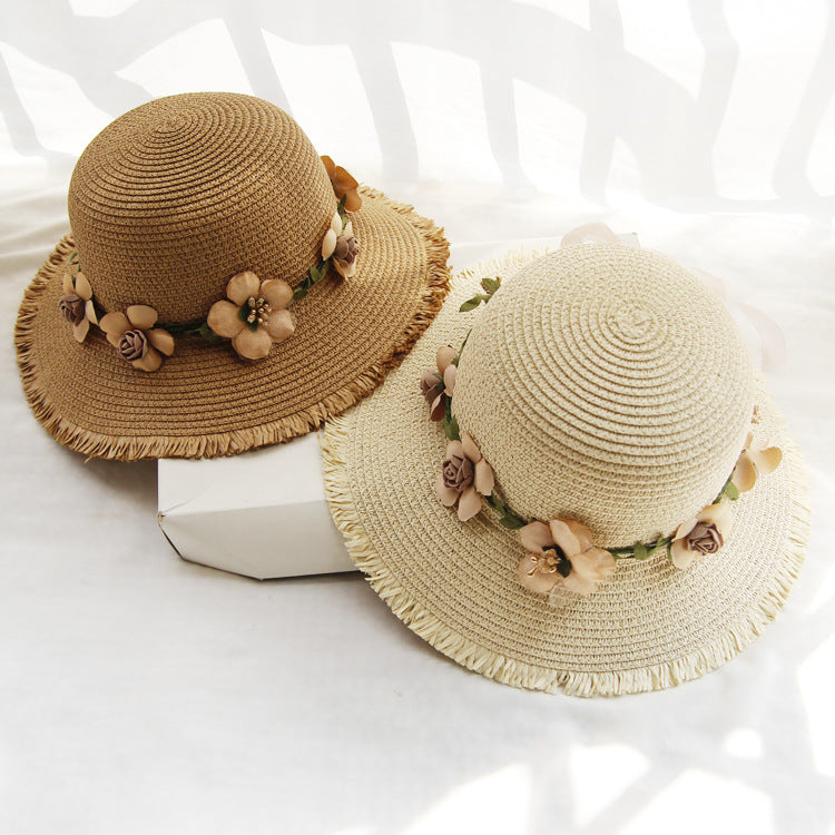 Summer Beach Flower Straw Hats  C0118