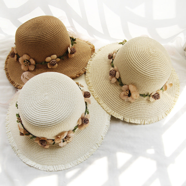 Summer Beach Flower Straw Hats  C0118