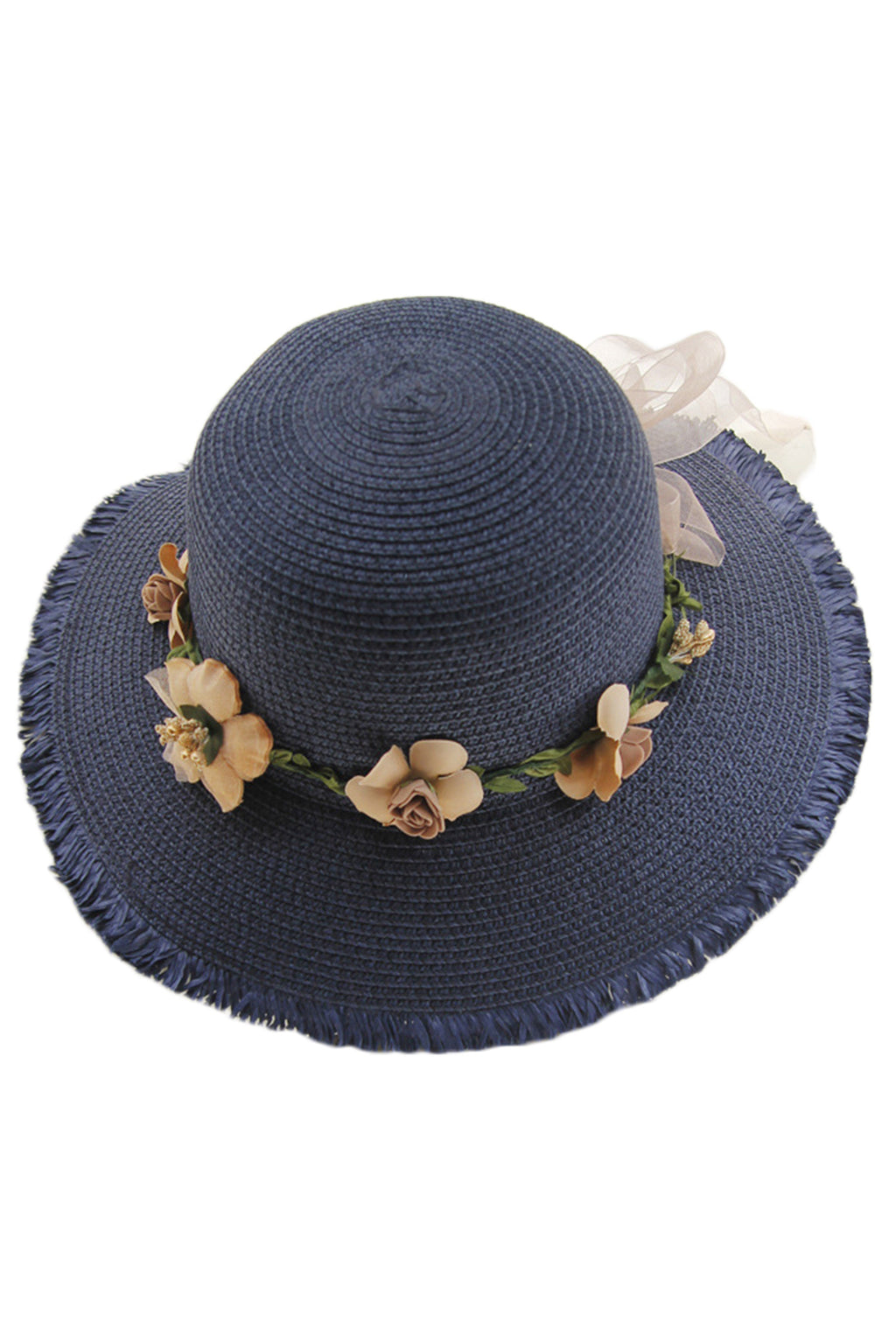 Summer Beach Flower Straw Hats  C0118