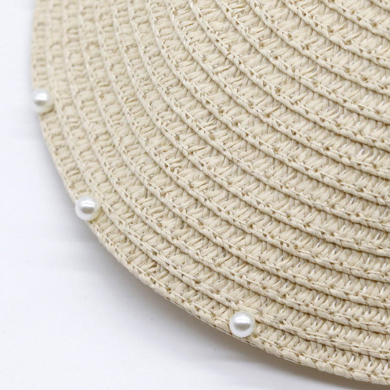 Handmade Pearl Vista Straw Hat C0196