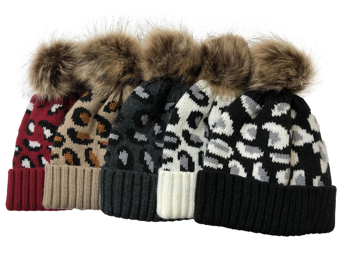 Animal Pattern Knitted Beanie C0229