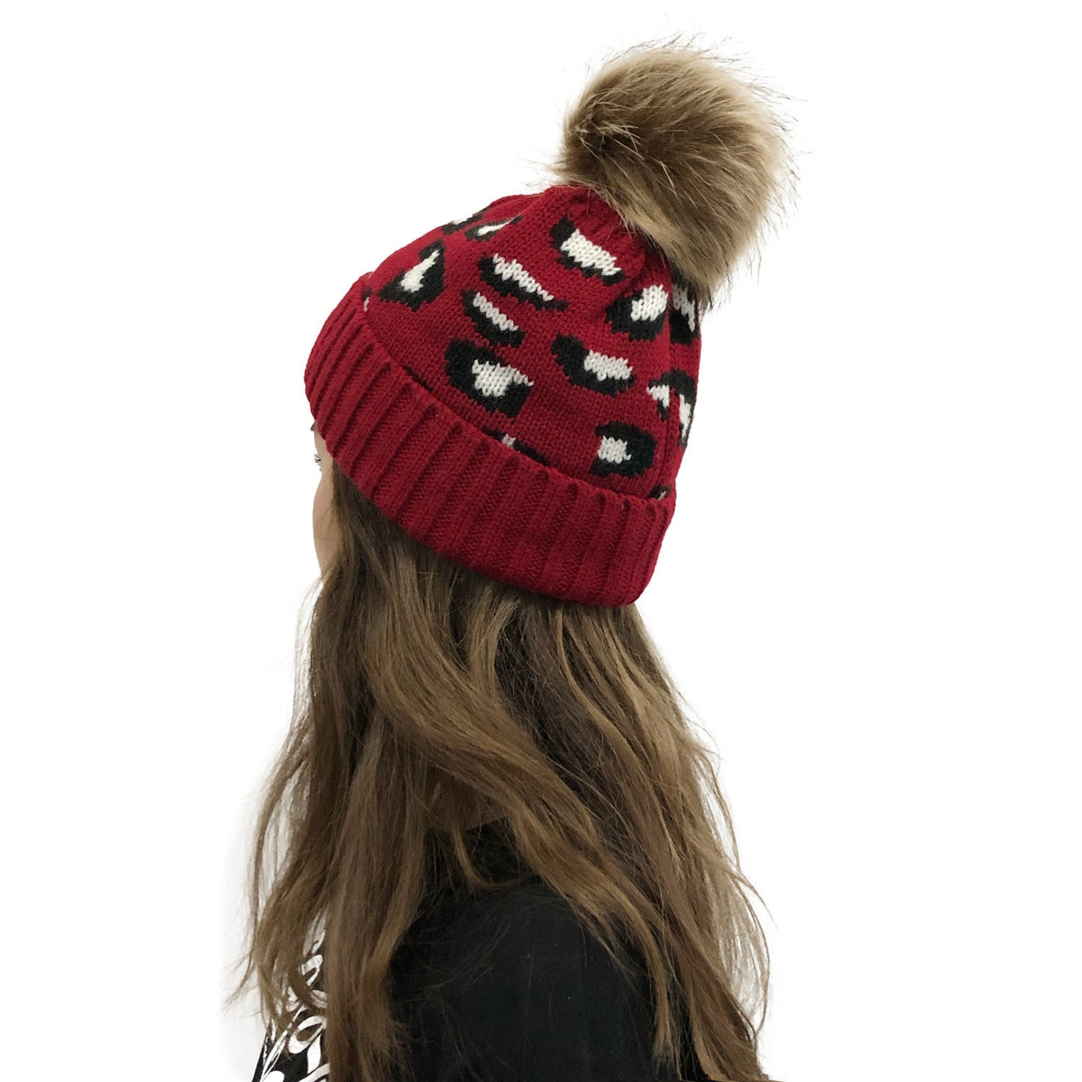 Animal Pattern Knitted Beanie C0229