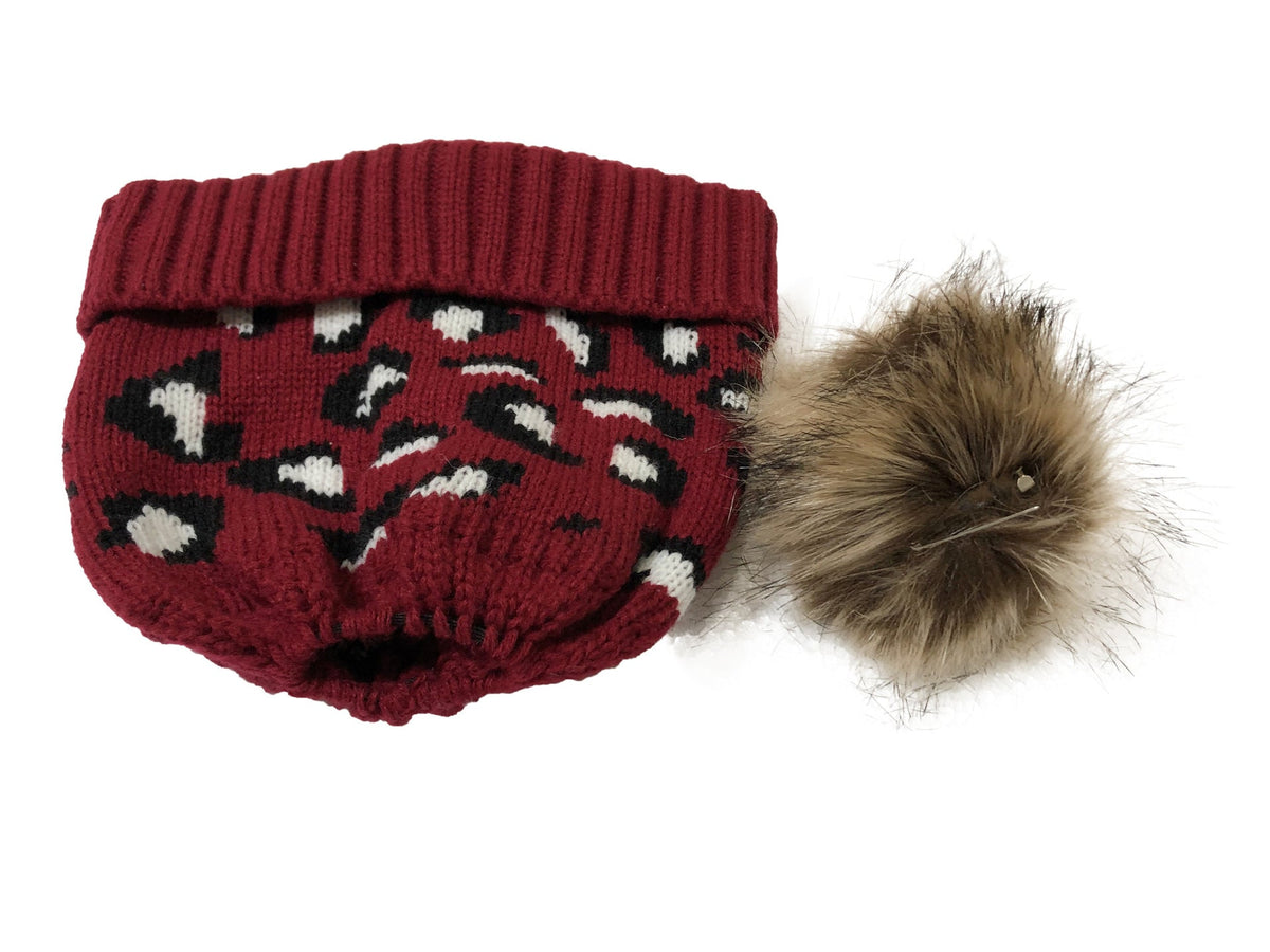 Animal Pattern Knitted Beanie C0229