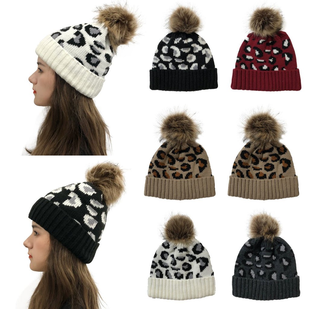 Animal Pattern Knitted Beanie C0229