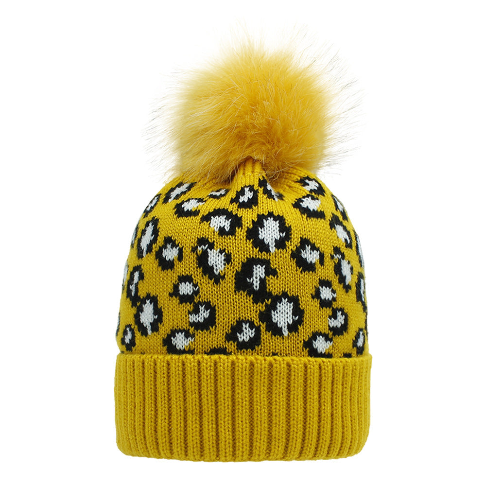 Animal Pattern Scarf Beanie Set C0237