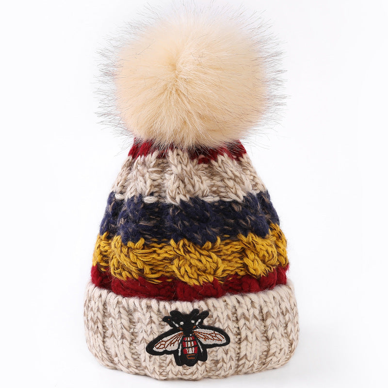 BEE Pompom Knitted Beanie C0243