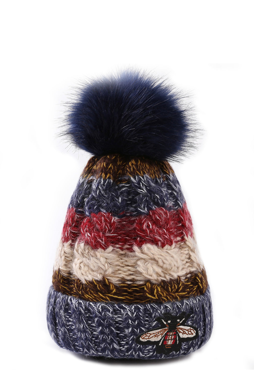 BEE Pompom Knitted Beanie C0243