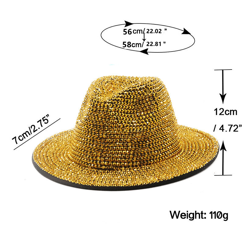 Rhinestone Top Hat C0300