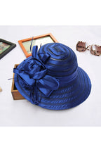 Floral Organza Fedora Hat C0414