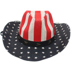 American Flag Printed Fedora Hat C0553