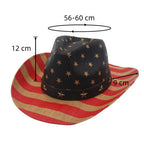 American Flag Printed Fedora Hat C0554