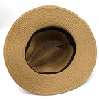 Pearl Rhinestone Straw Hat C0608