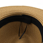 Pearl Rhinestone Straw Hat C0608