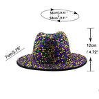 Rhinestone WoSelfn Fedora Hat C0683