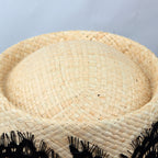 Floral Lace Straw Bucket Hats C0690
