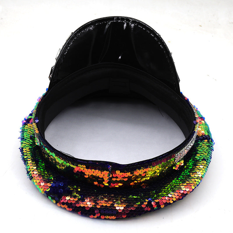 Sequins Rhinestone Jazz Hat C0694