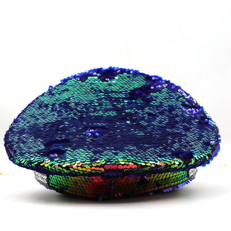 Sequins Rhinestone Jazz Hat C0694