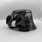 Sequin Chain Bow Bucket Hat C0813