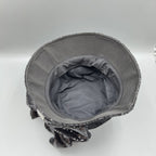 Sequin Chain Bow Bucket Hat C0813