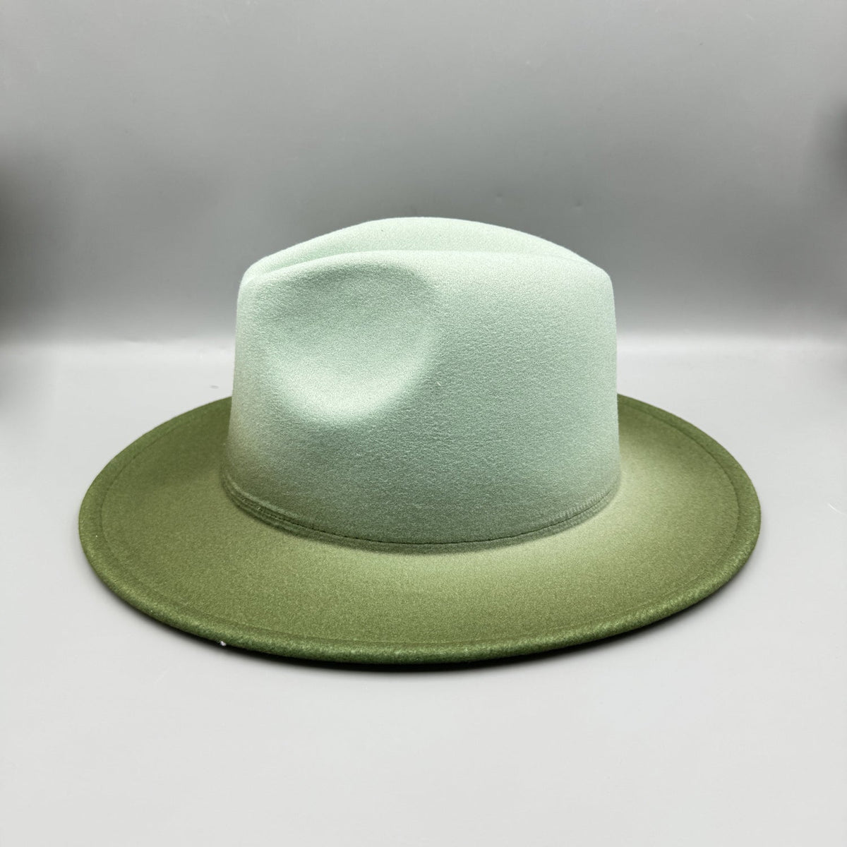Gradient  Wool Felt Jazz Fedora Hat C0832